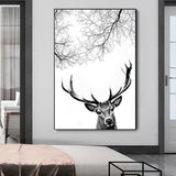 deer canvas wall art
