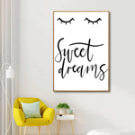 sweet dreams framed wall art