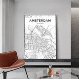amsterdam map poster