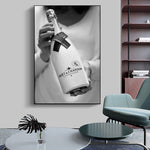 champagne canvas wall art