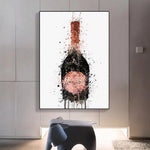 champagne color wall art