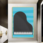 piano keys wall art