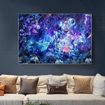 psychedelic wall art canvas mountain