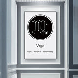 virgo constellation wall art