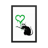 Banksy Wall art Rat Stencil