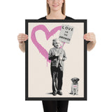 banksy einstein love is the answer wall art