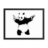banksy canvas panda