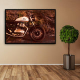 large motorcycle wall art